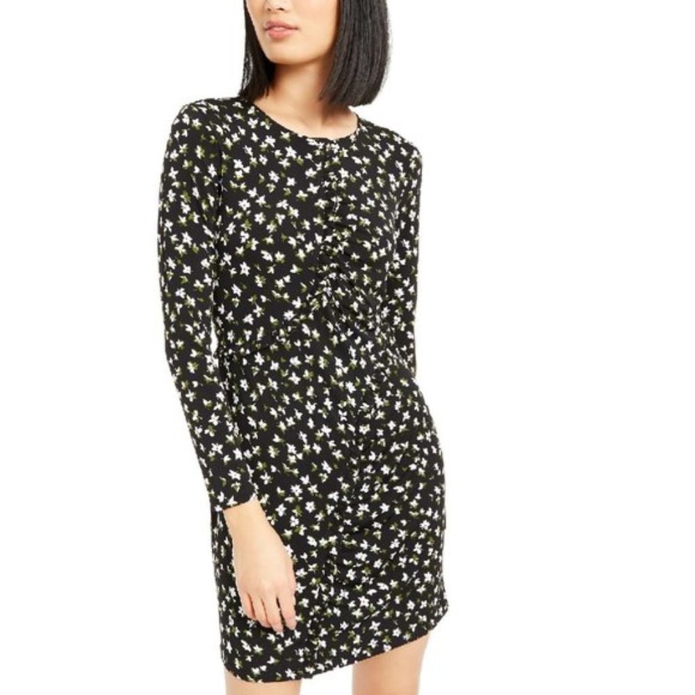 Michael Michael Kors Floral 3/4 Sleeve Dress